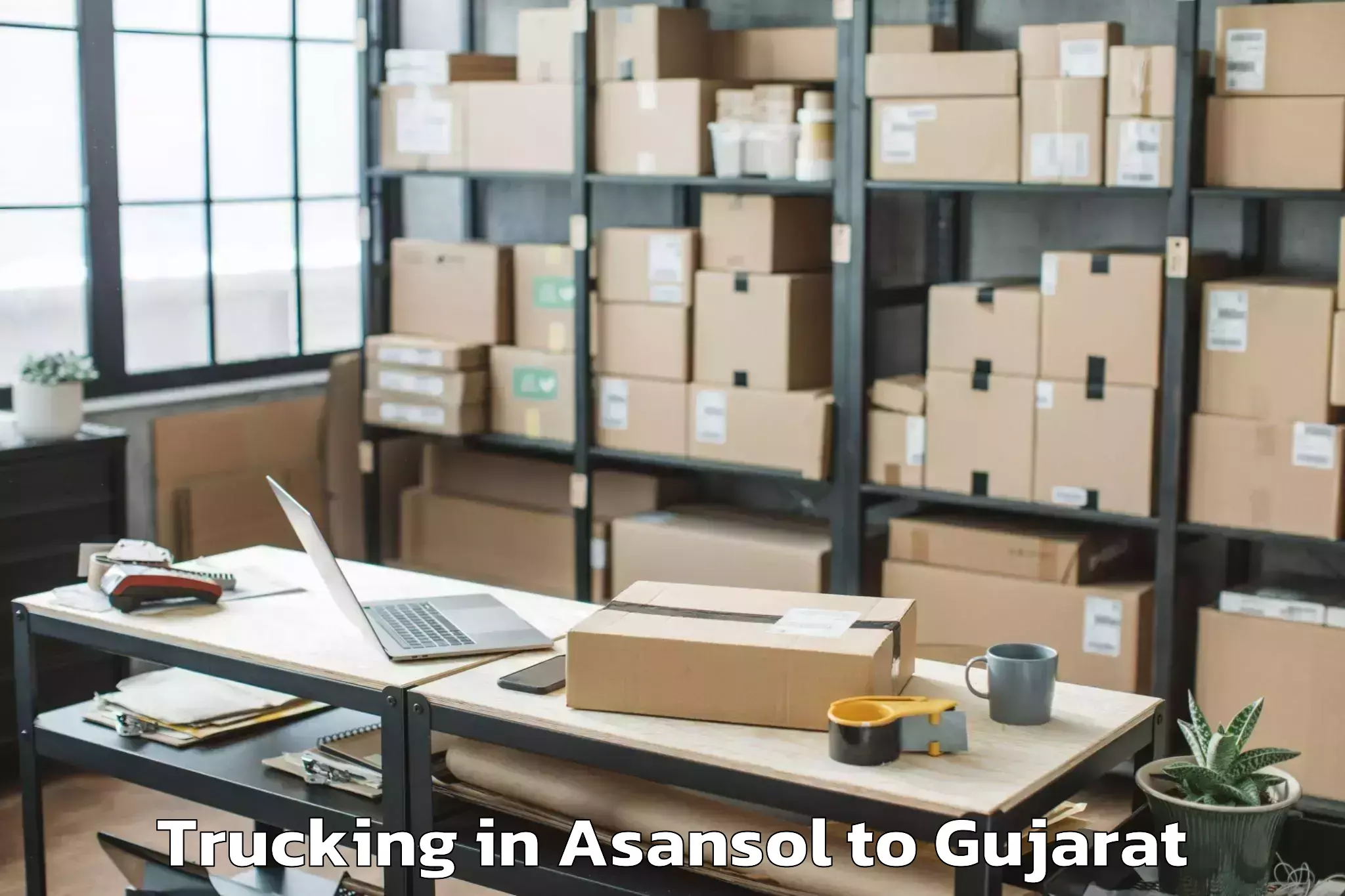 Asansol to Hansot Trucking Booking